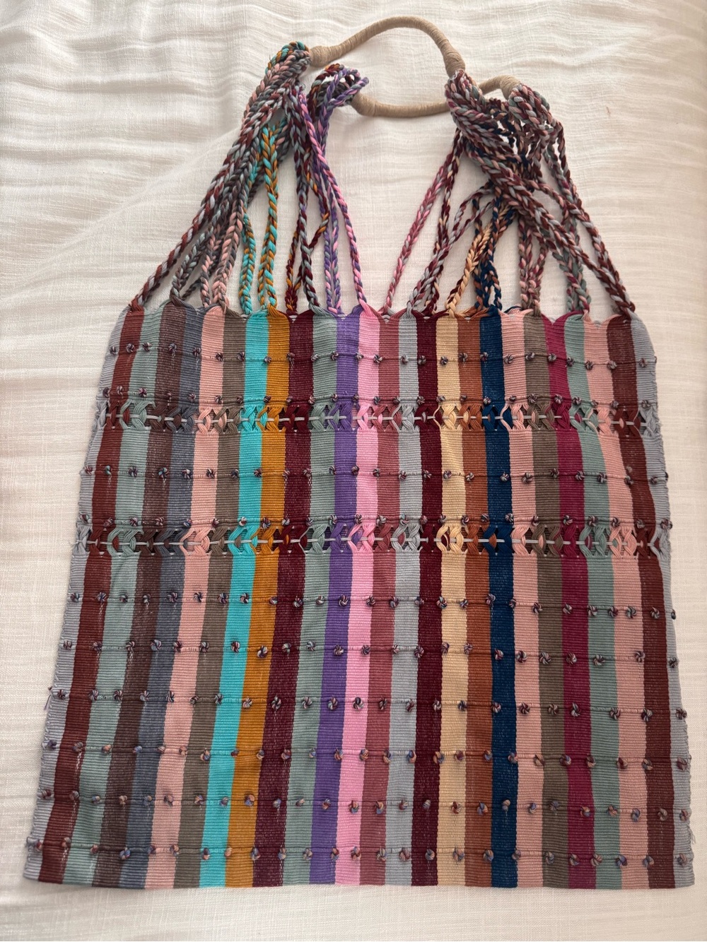 Multicolor Striped Knit Tank Top